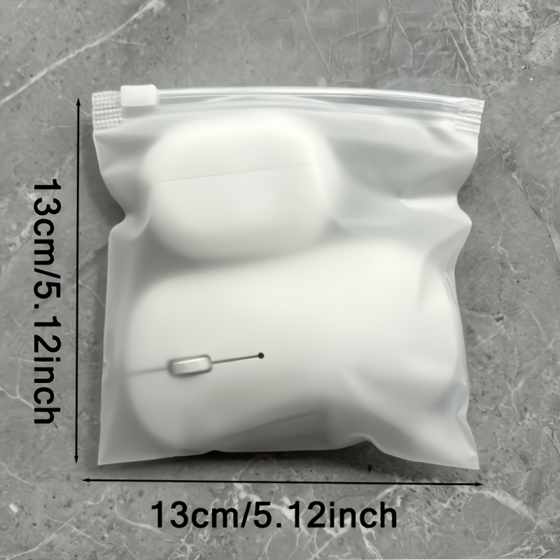 Reusable Jewelry Storage Bag, Matte Zipper Pouch, Dustproof Organizer