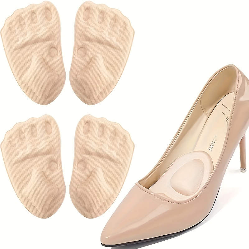 Set Of 4 Memory Foam Foot Pads That Prevent Slipping And Shock, Suitable For High Heels And Sneakers. Are Designed To Prevent Chafing, Adjustable Sizes