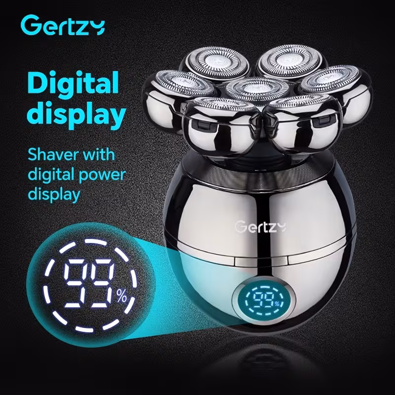mens grooming set electric shaver with rotary trimmer nose hair trimmer comb and massager cordless rechargeable machine making it a great gift for fathers day Product details 7