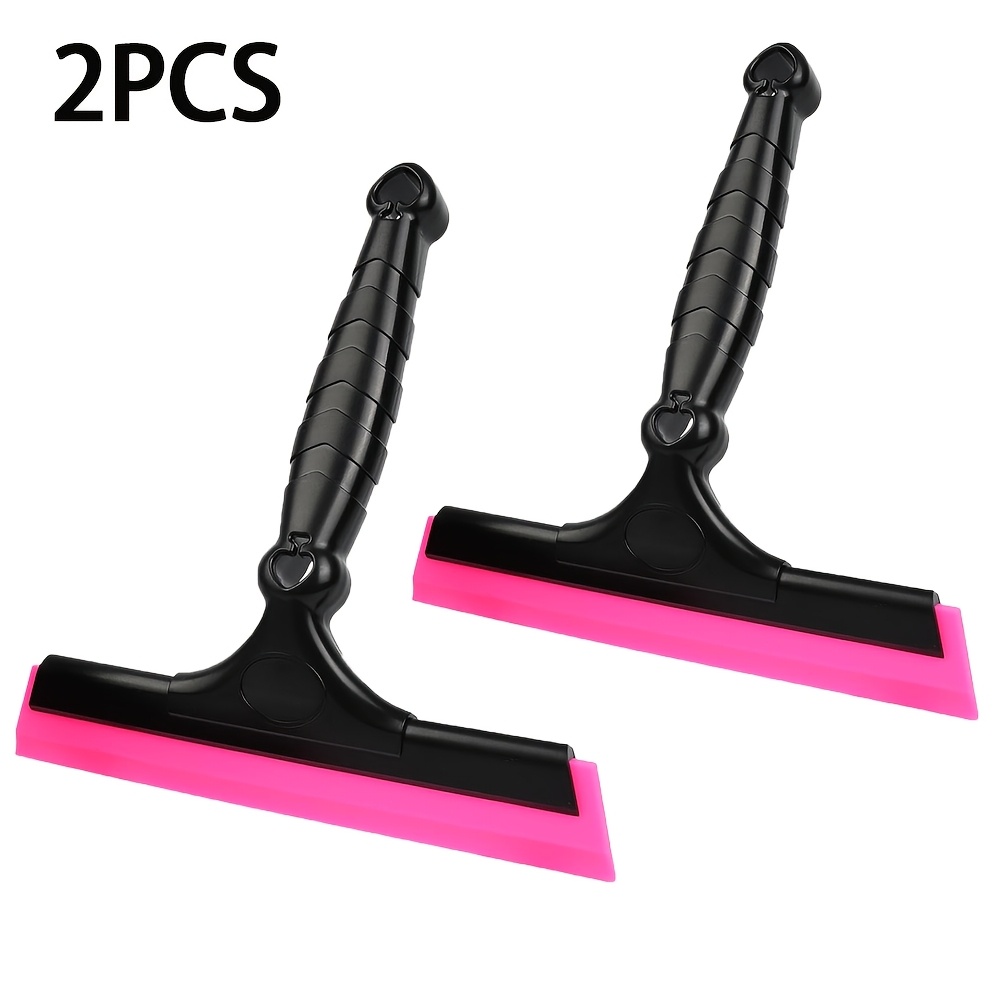 TEMU 2pcs Flexible 8-inch Squeegee Window Tint Tool Auto , Shower Squeegee For Car Windshield, Glass, Tiles, And Smooth Surfaces