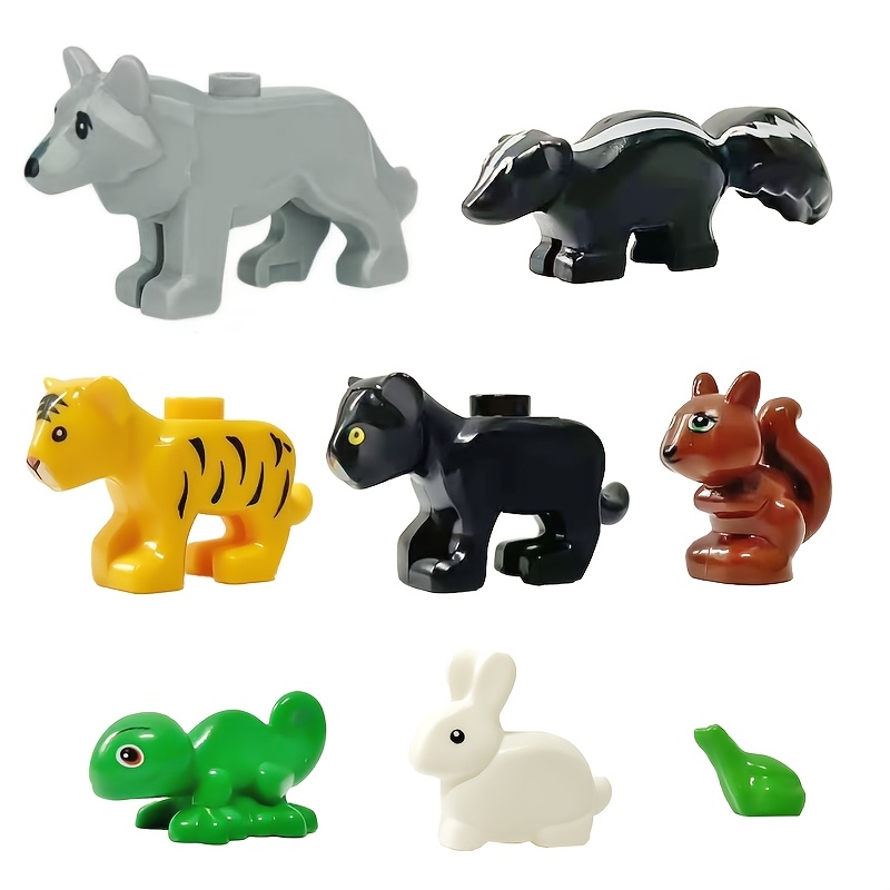 8pcs Forest Animals MOC Building Blocks Set
