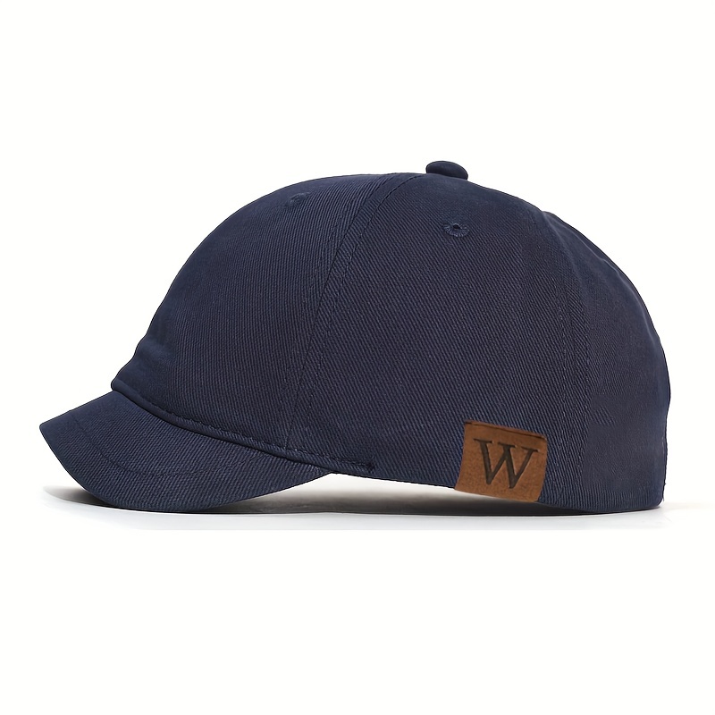 TEMU Cool Hippie Retro Short Baseball Cap, Truck Hat Snapback Hat, For Casual Outdoor Sports