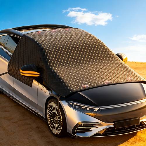 magnetic car windshield sunshade portable universal season use blocks sun snow and rain fits vehicles