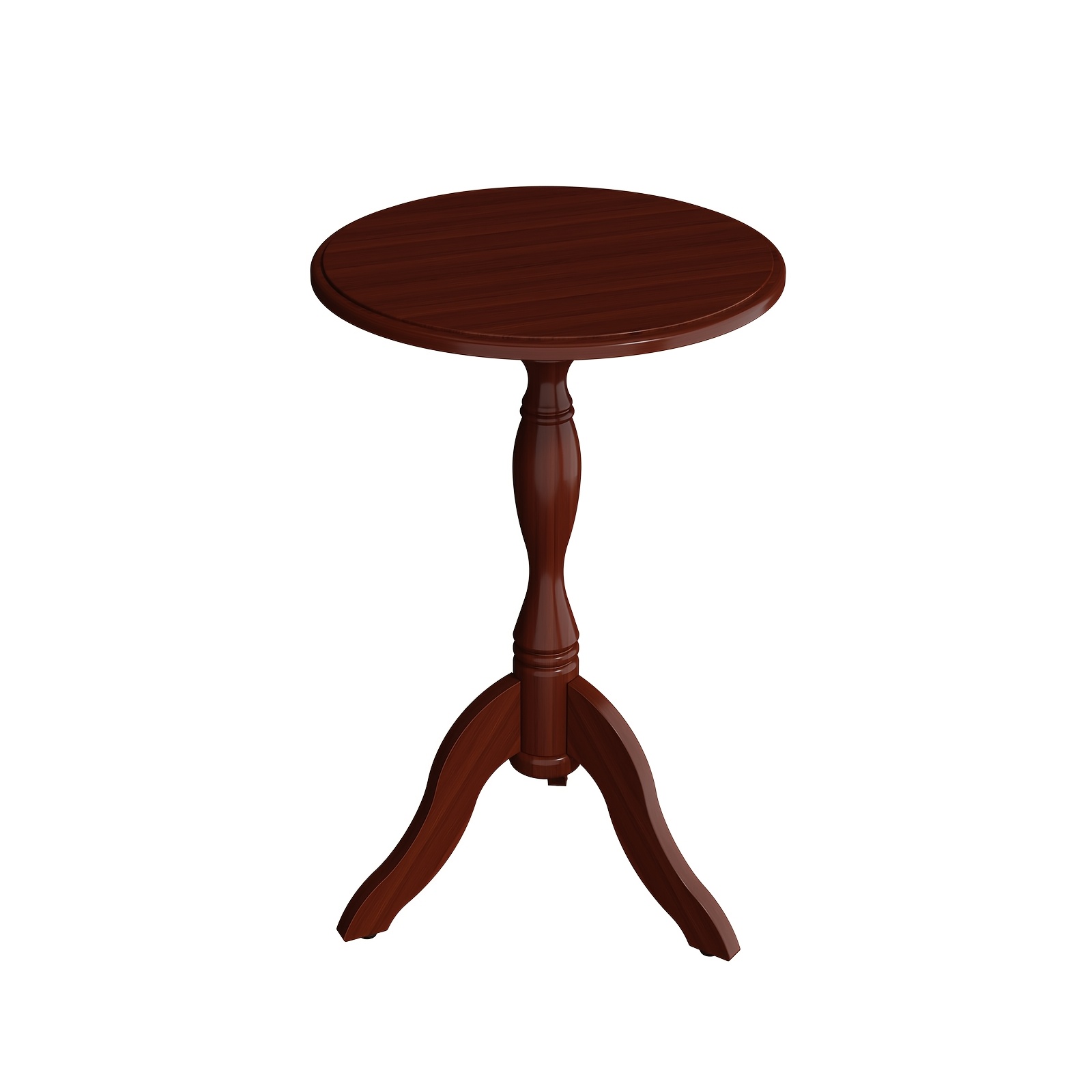 Image of Compact Coffee Table, Vintage Circular Side Table Ideal For Use To A Bed Or Sofa, Featuring A Sturdy Wooden Base, Perfect For Corners In Living Rooms, Bedrooms, , And Bars