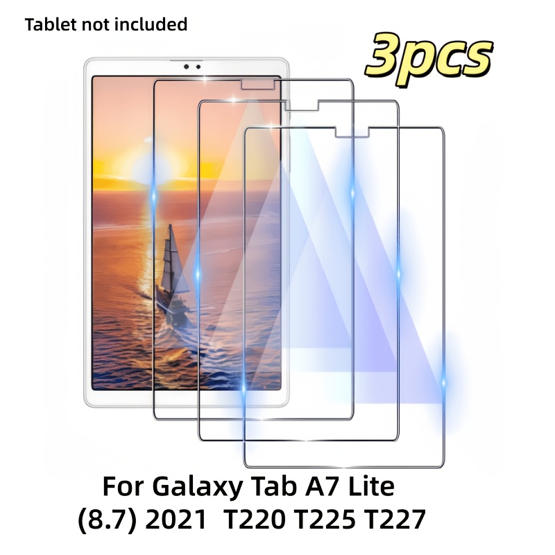 TEMU 3pcs Screen Protector For Galaxy Tab A7 Lite 8.7-inch (2021) Tempered Glass Screen Protector Compatible With Galaxy Tab A7 Lite 8.7-inch (2021