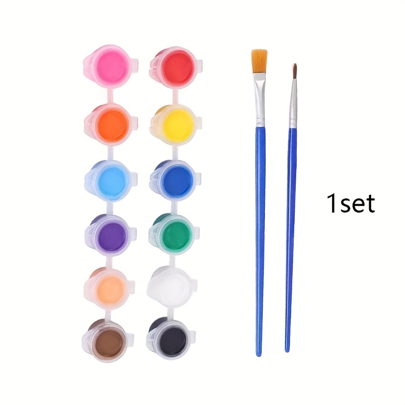 Image of 12 Colors Acrylic Paint Art Hand-painted Painting Tools Painting Pen Paint Set Halloween/thanksgiving Day/christmas Gift Suitable For Professional Artistic Purposes