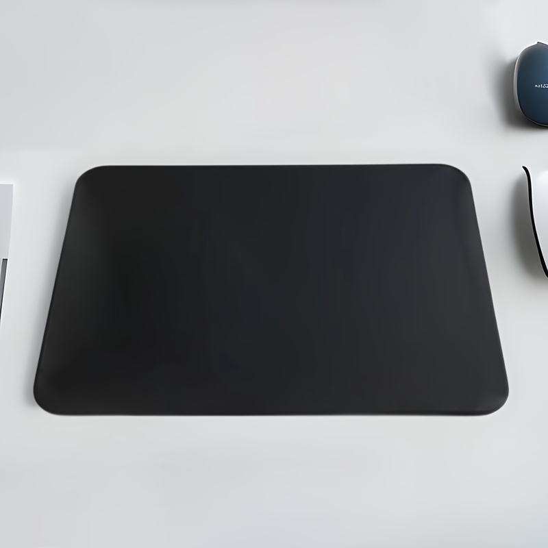 TEMU 1pc Black Mouse Pad, Mouse Pad, 22*18cm-8.66*7in