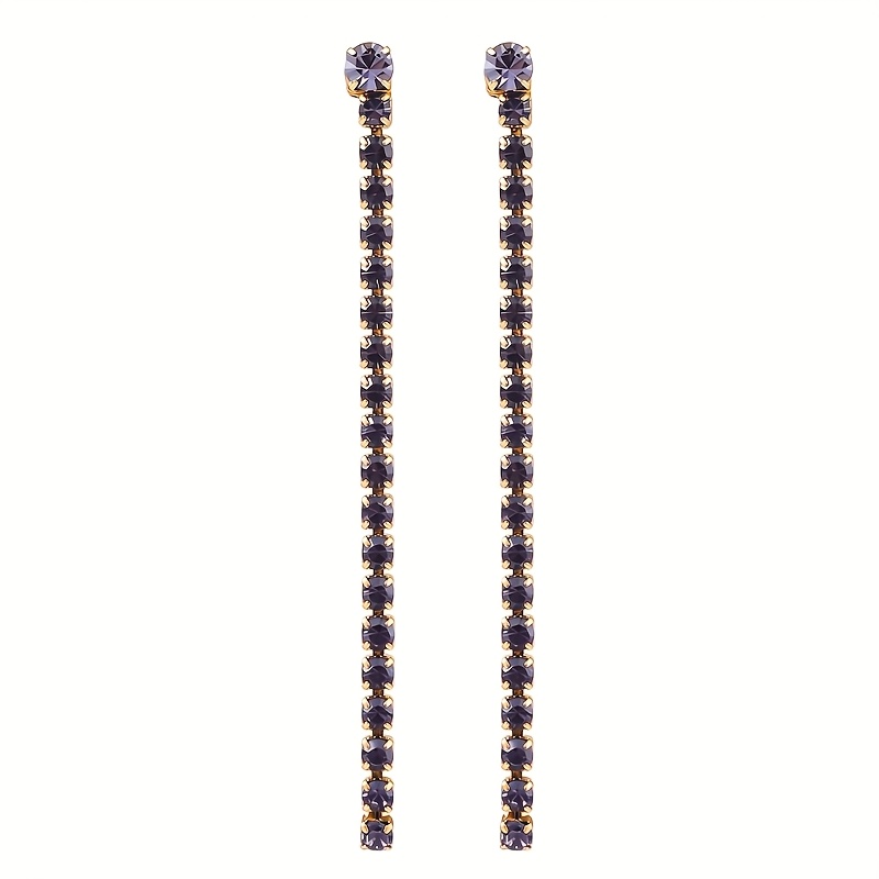 Women's Gorgeous Stainless Steel Colored Round Zirconia Earrings