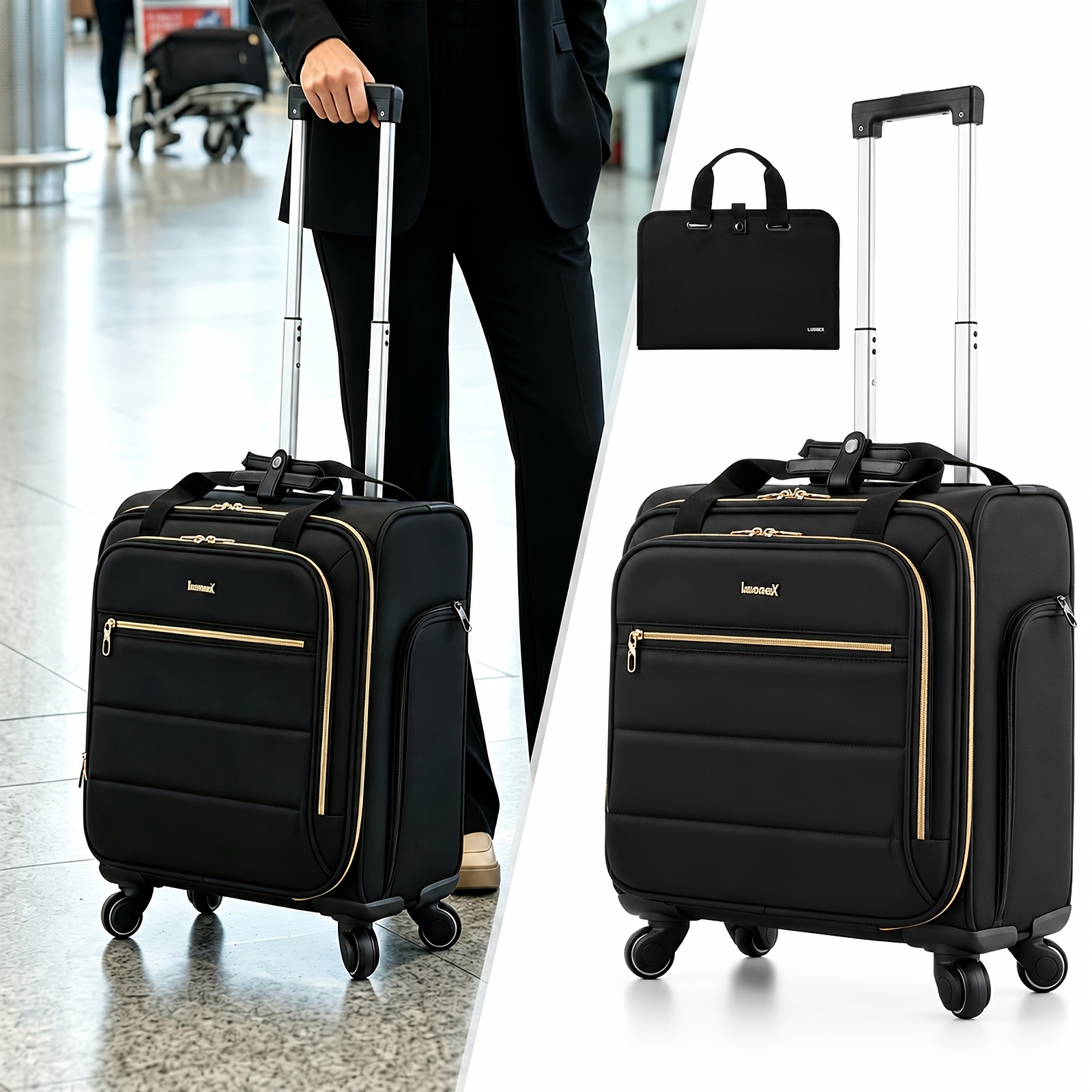 rolling computer bag sold on Temu United States