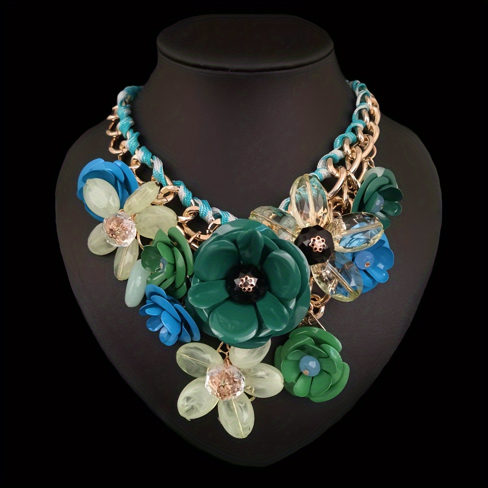 

Luxurious -chic Floral Pendant Necklace - & Clavicle Chain For Women, Parties & Festivals