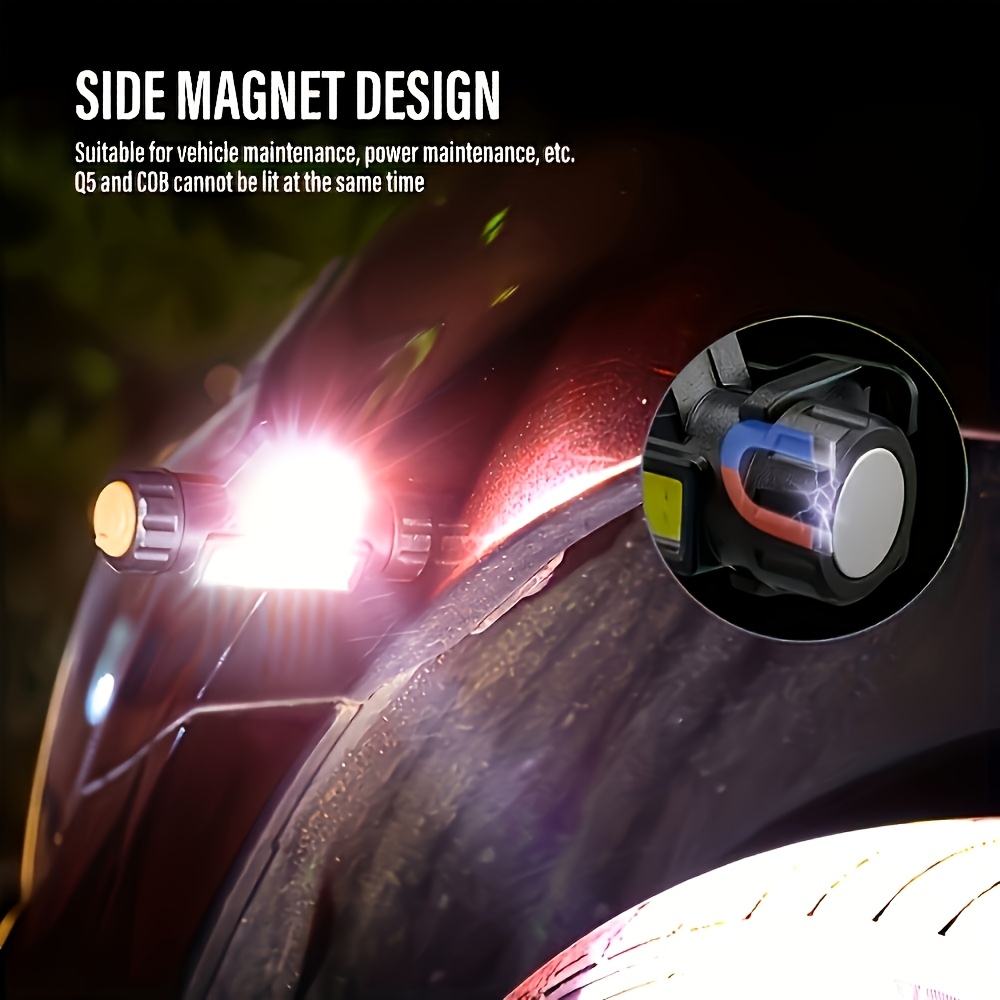 2pcs Ultra-Bright LED Headlamp, Dual-Mode Rechargeable