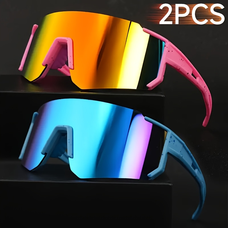 Image of 2pcs Vintage Style Unisex Sunglasses, Frame With Golden Accents, Full-rim Design, Durable And Comfortable, Suitable For Casual And Formal Occasions, Ideal Gift