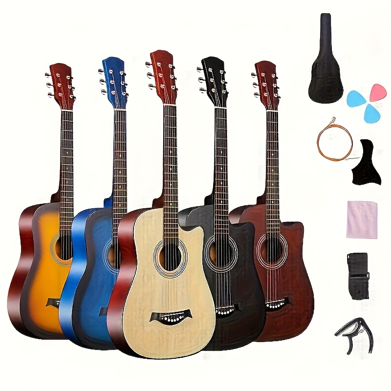38 Inch Matte Acoustic Guitar - Suitable For Beginners And Adults,... product image 4