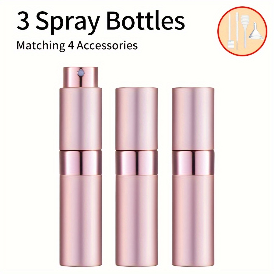 

3pcs+4 Bouteille de Vaporisateur de de 8ml, , Incluant 3 Bouteilles de Vaporisateur, 1 , 1 , 1 de , 1 à Ressort, Bouteille de Vaporisateur Portable