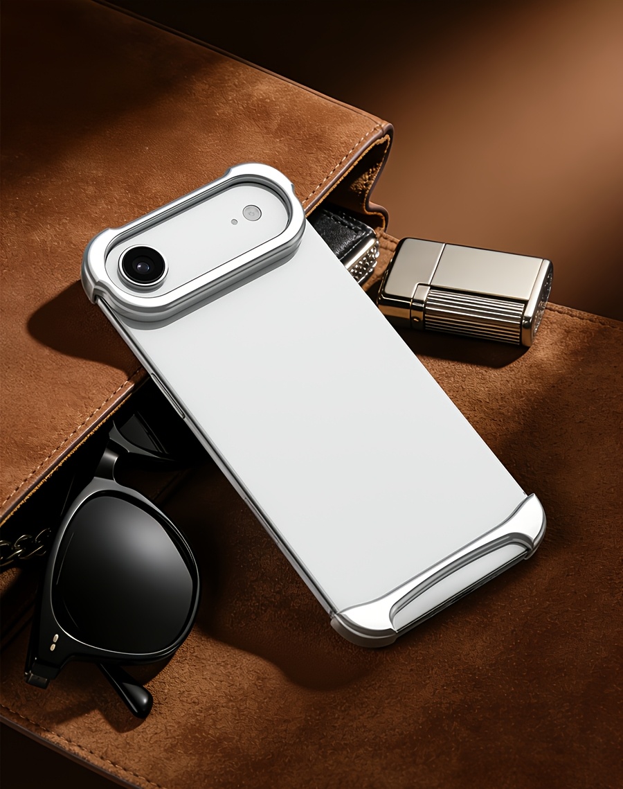 Phone Case: Aluminum SEBS Rubber Metal Bumper Double-layer Arc Case Phone Case for iPhone 17 Pro Max 17 Air Pro Unique Design High-strength Phone Cover Minimalist Case Bare-metal Feel