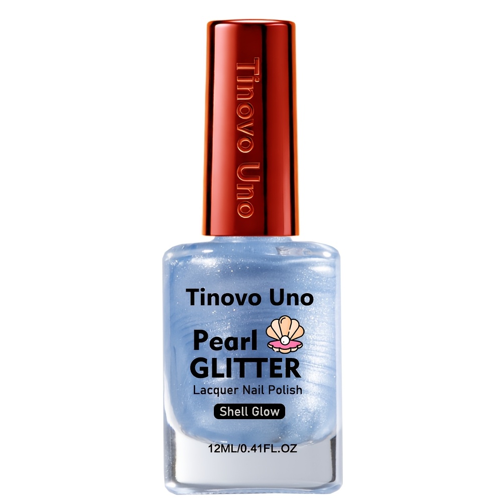 Image of Tinovo Pearlescent Fine Shimmer Nail Polish, Exuding And Gentle Summer Vibe, A For Spring/summer, Beach Vacations, And Weddings, Flattering On Tones, Including Deep Complexions And Olive Skin