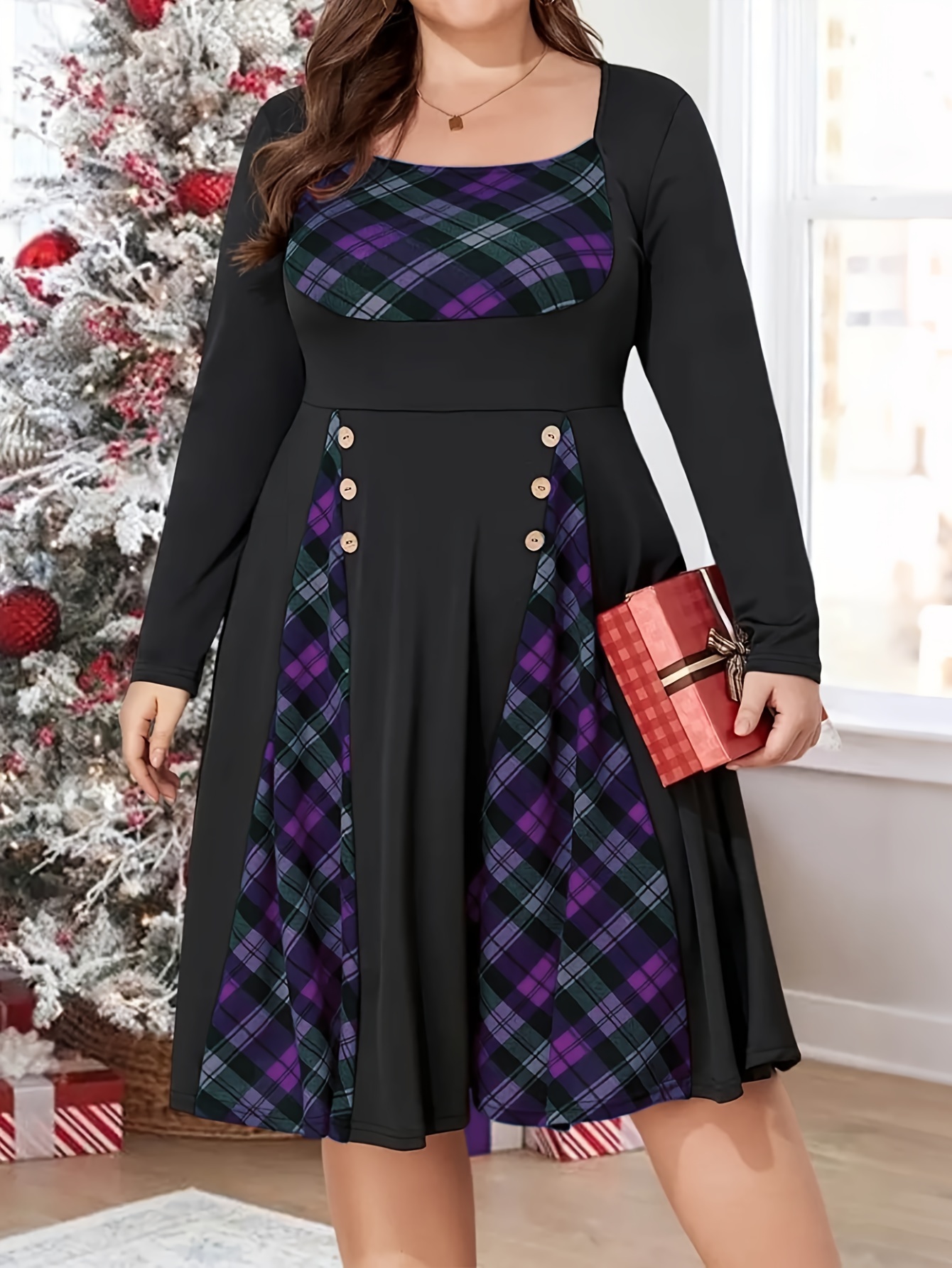 vestido vintage elegante plus size com Temu Brazil