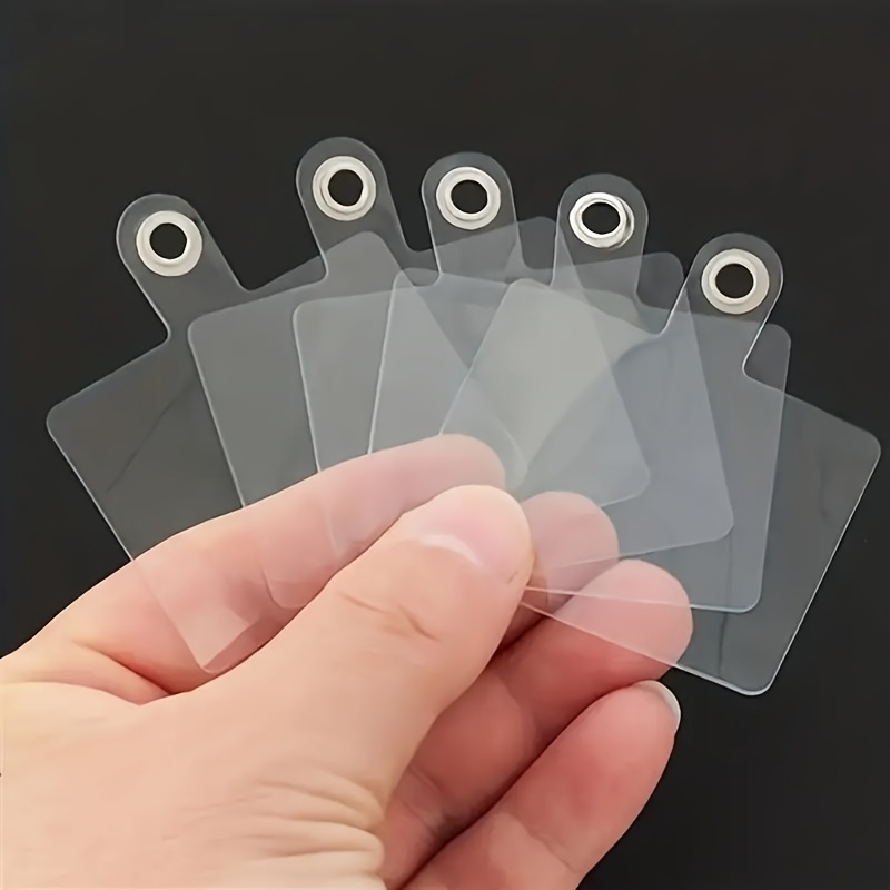 5pcs Universal Phone Lanyard Holder Set, Pvc Durable Crossbody Strap Mounting Pads For