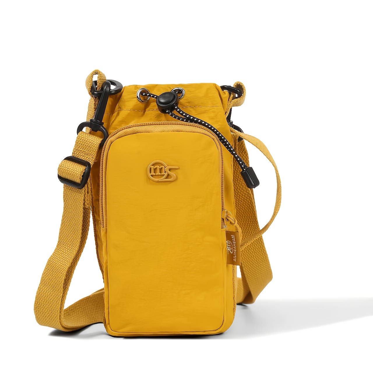 TEMU Water Cup Bag New Portable Men's And Women' Phone Bag, 3-color Optional Coin Purse, Slung On 1 Shoulder, Outdoor Travel Bag, Drawstring Design