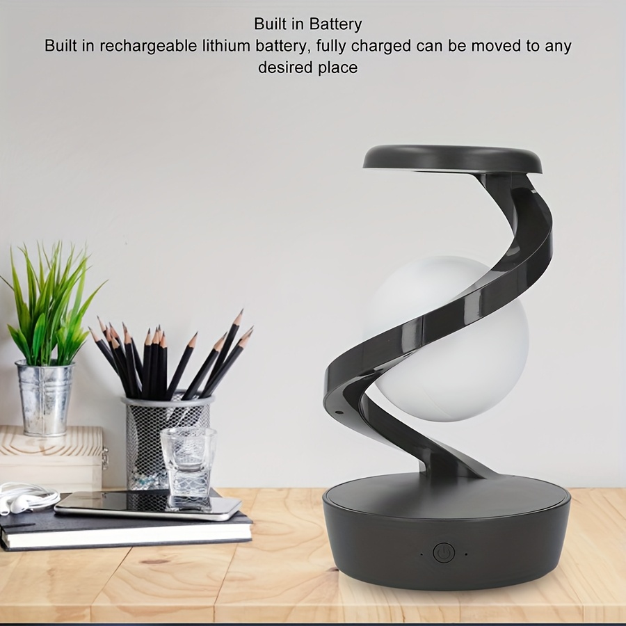 rotating motion sensor night light rechargeable bedside lamp bedroom   light Product details 3