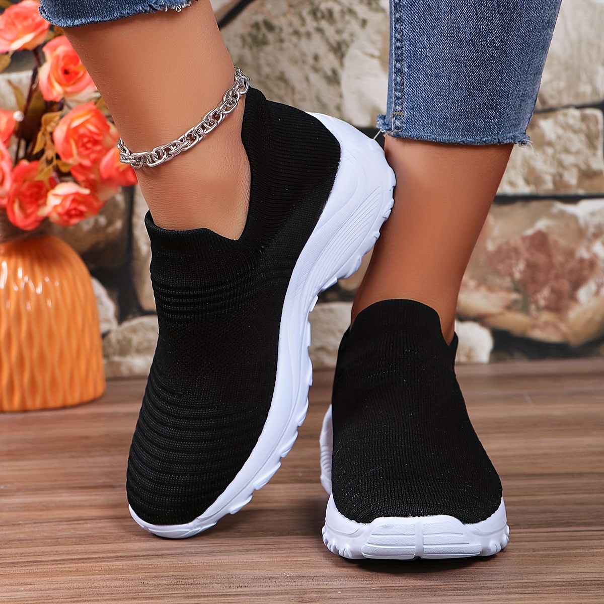 zapatillas sin cordones mujer transpirable Temu Spain