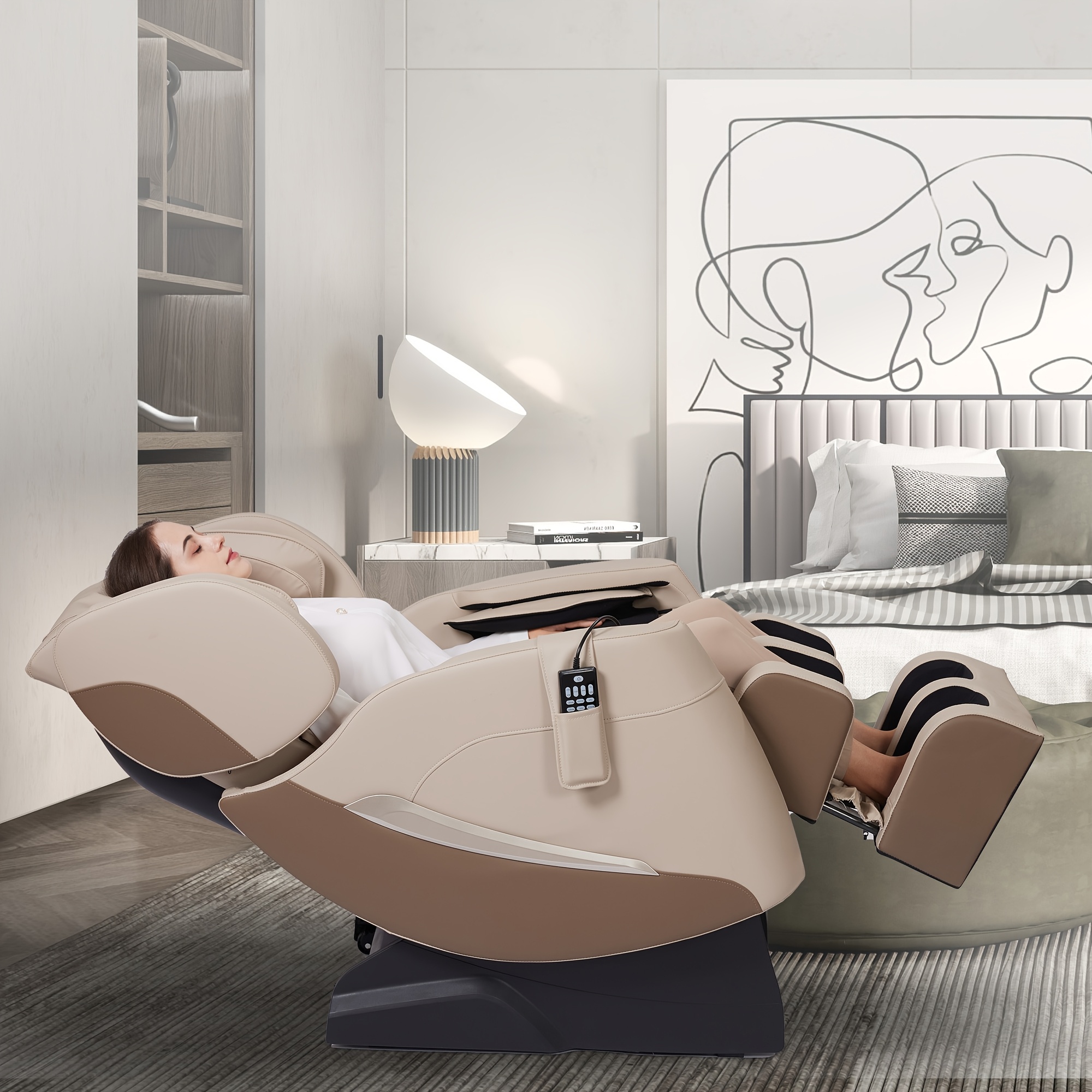 ss05 zero gravity full body massage chair with heat 6 auto manual   8   massage rollers ideal for neck back hips and   massage fathers day and mothers day gifts for the elderly Product details 4