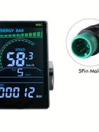 m6c motorcycle lcd display screen uncharged abs electric bike display gps tracking compatible no battery required black for modern bike display sleek bike conversion kit