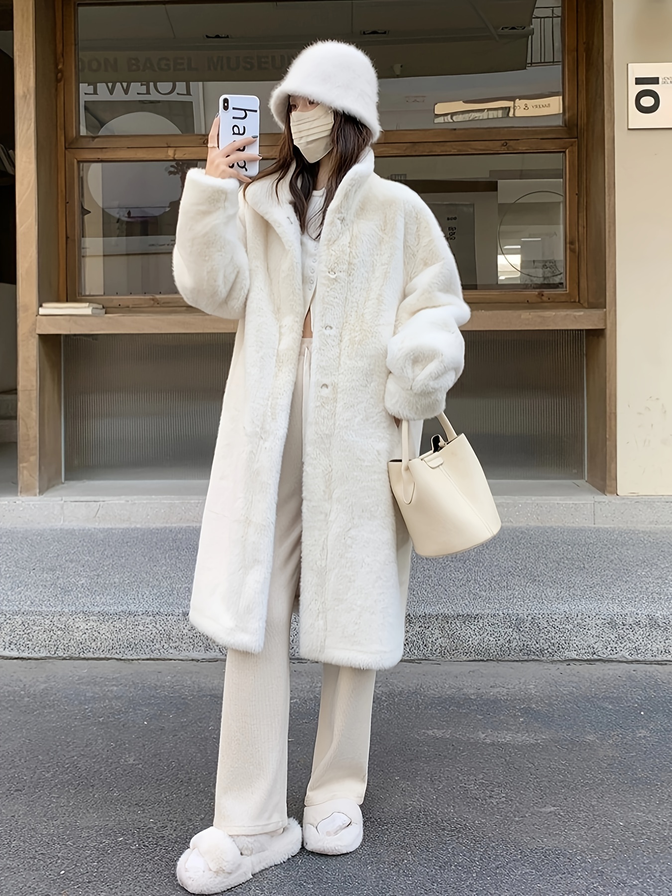 新品未開封】Lumignon Quilting fur coat fur open front coat