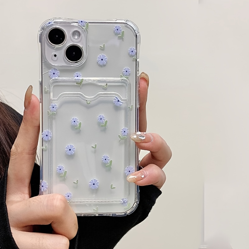 

Retro Floral Air Cushion Bumper Case For 14 Pro Max, 13, 12 Pro, Xr, Xs Max, 11, 7/8 Plus - Transparent Shockproof Soft Shell With Advanced Protection For Men And Women