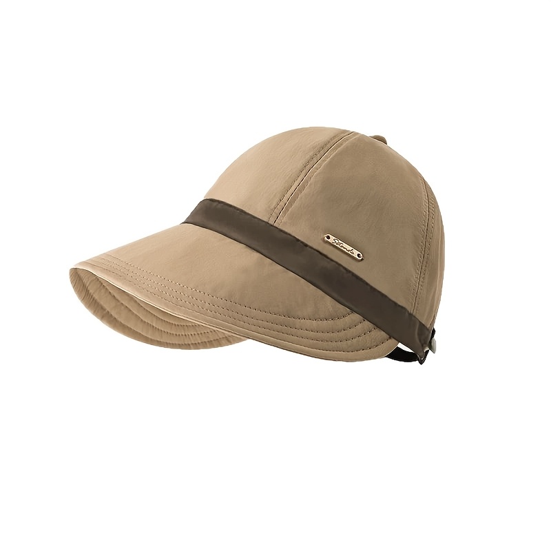 TEMU 1 pièce Nouveau style, chapeau décontracté polyvalent à large bord pour l'extérieur, mode printemps et été