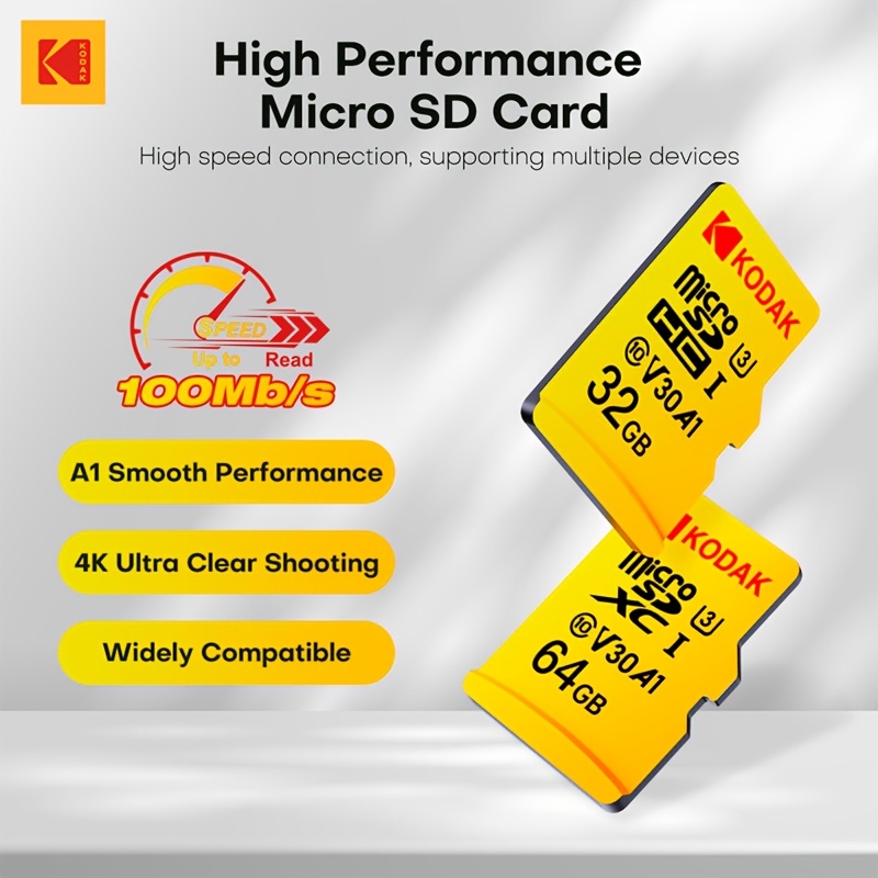 

Kodak Original Driving Recorder Memory Card 64gb Surveillance Camera Memory Card 128gb Suitable For Mobile Phones Pc Speakers