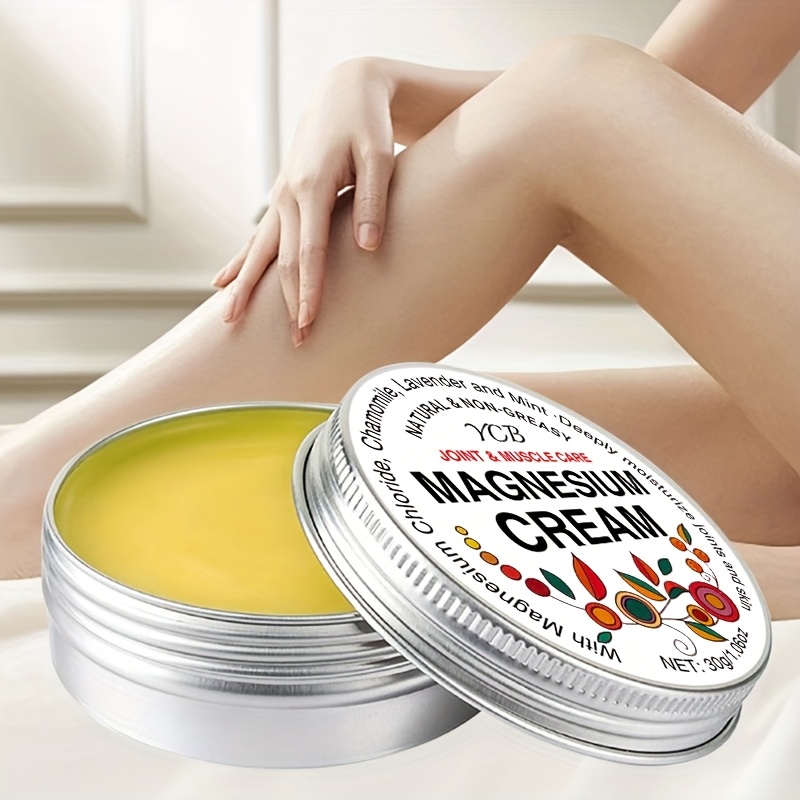magnesium joint muscle massage cream 72 hour deep moisturizing joint   with chamomile shea lavender   absorbed non greasy 30g 1 06oz 0