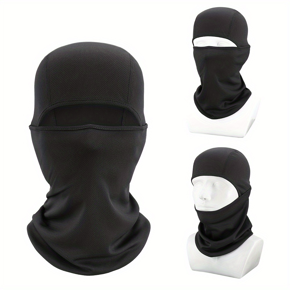 

Versatile Balaclava Face Mask For Cycling - Windproof & Sun-protective, Perfect For Outdoor Sports, Black