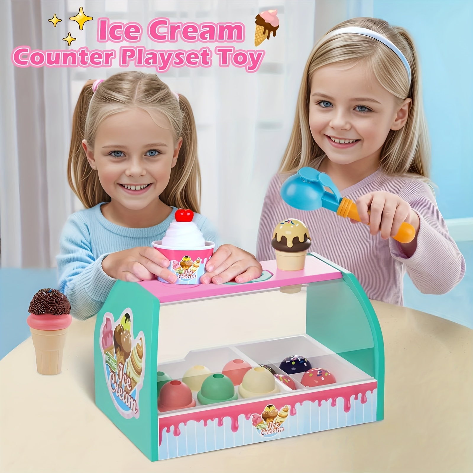 26pcs ice cream toy ice toy set play food Temu