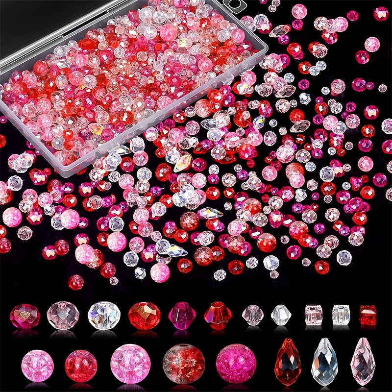 1200pcs Colorful Beads Set for Bracelet Jewelry Making