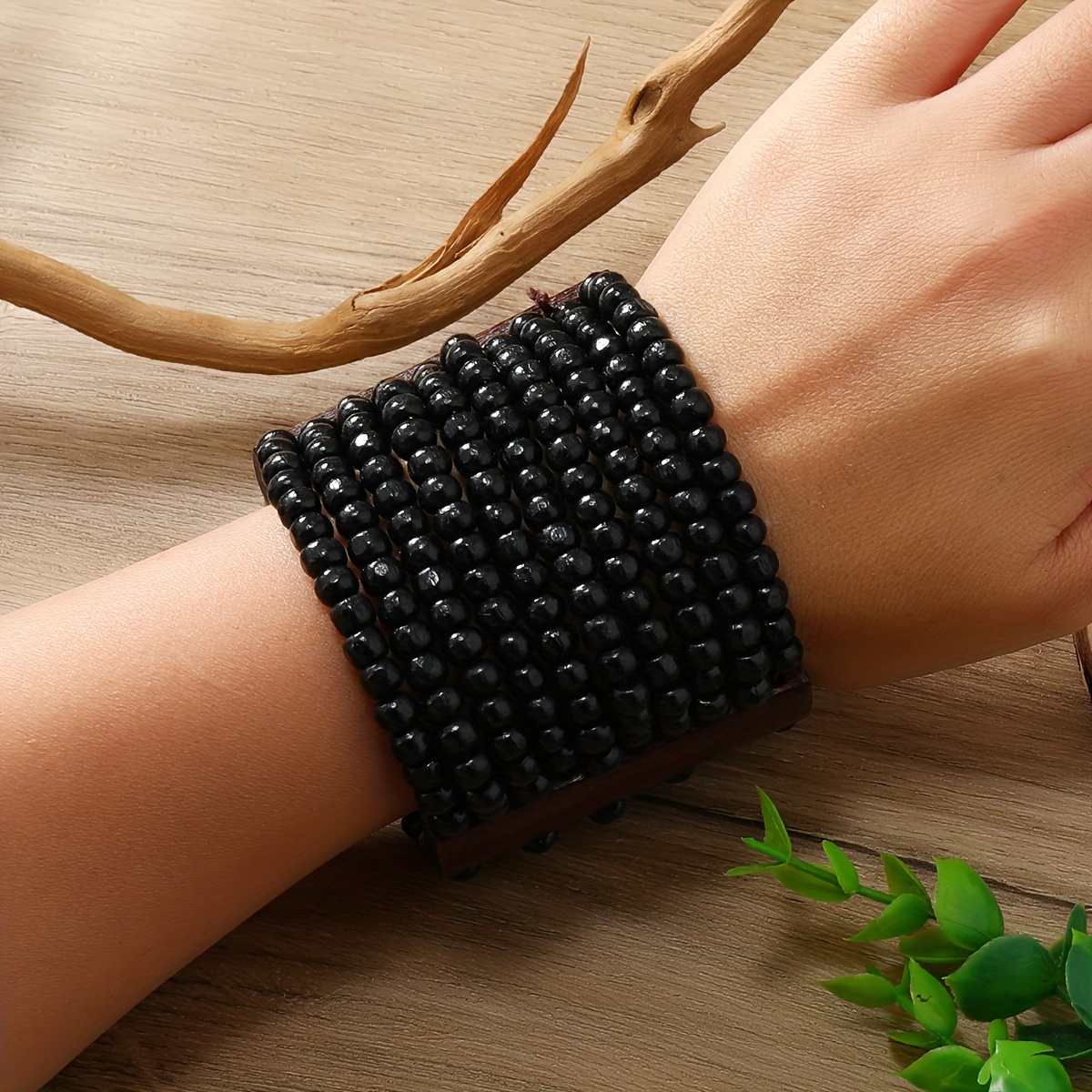 

New European And Bohemian Fashion Handmade Wooden Bracelet