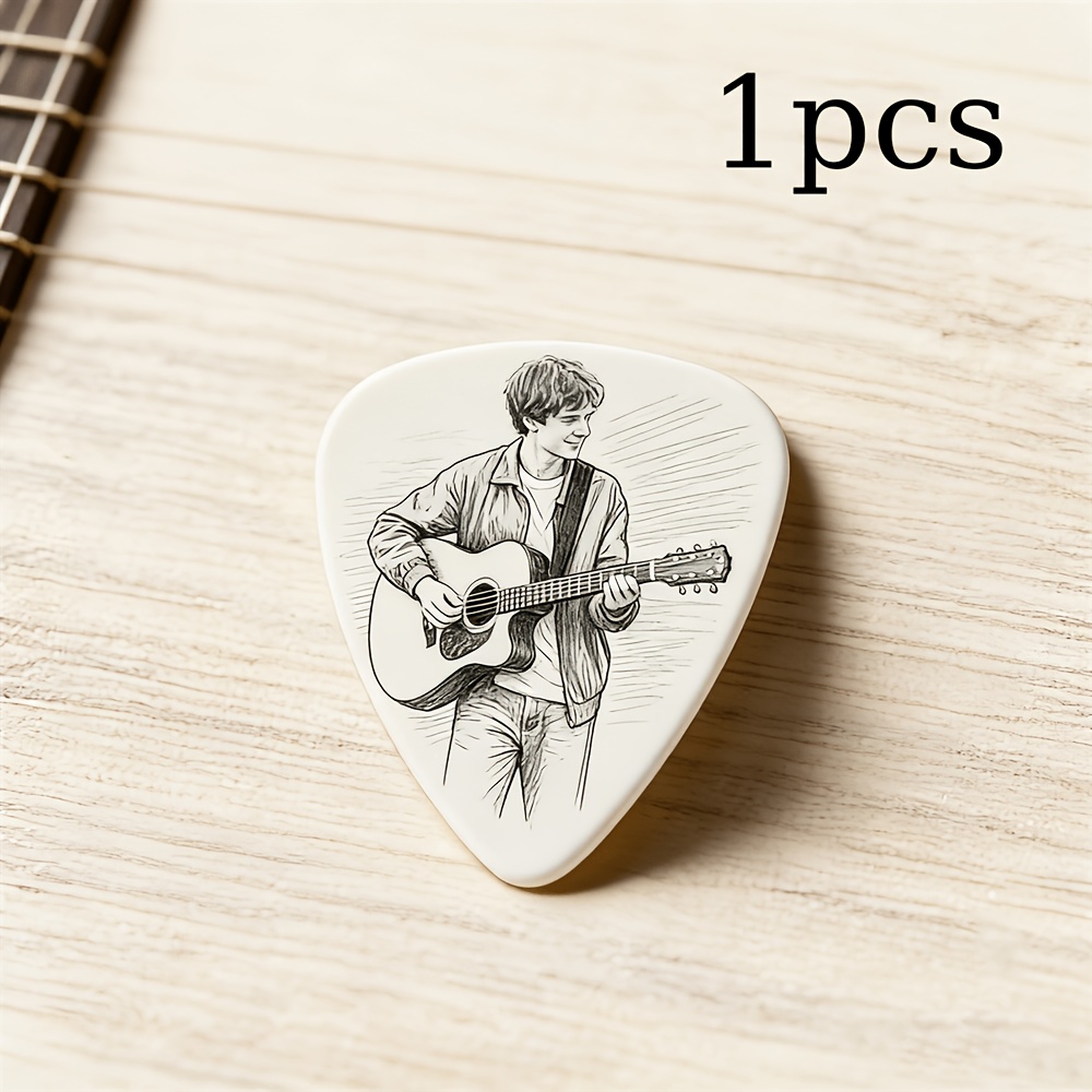 TEMU Personalized Custom Guitar Picks With Your Photo/text/ - Full Custom Plectrums Suitable For Electric Guitar, , Ukulele - Photo/text/ Picks For