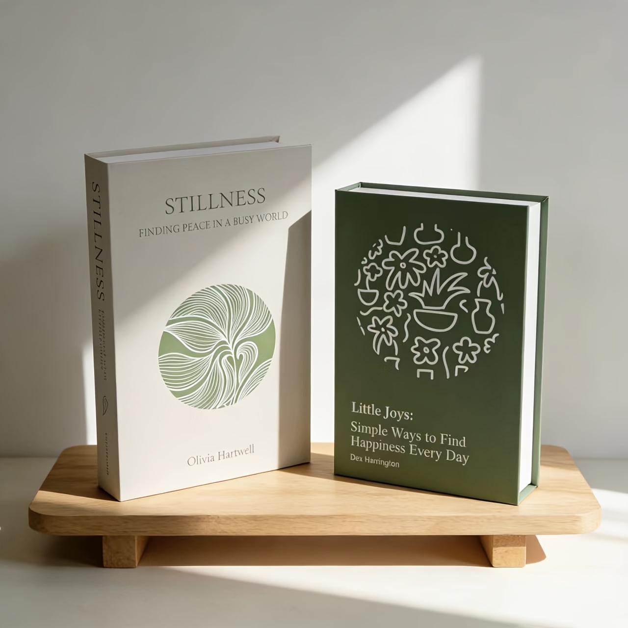 E-shop 2er-Set moderne dekorative Bücher, geeignet für Thanksgiving, Weihnachten, Ostern – künstliche Bücher für Regaldeko mit Foto-Aufbewahrungsbox,