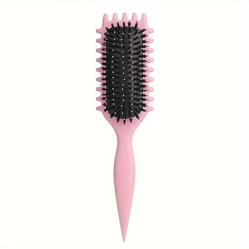 CANDY BRUSH Curly Hair Styling Brush with Prongs - Bounce Defining, Detangling &amp; Shaping Tool, Nylon Bristles, ABS Handle, Ideal for Men &amp; Women, Blue, Hair Brush