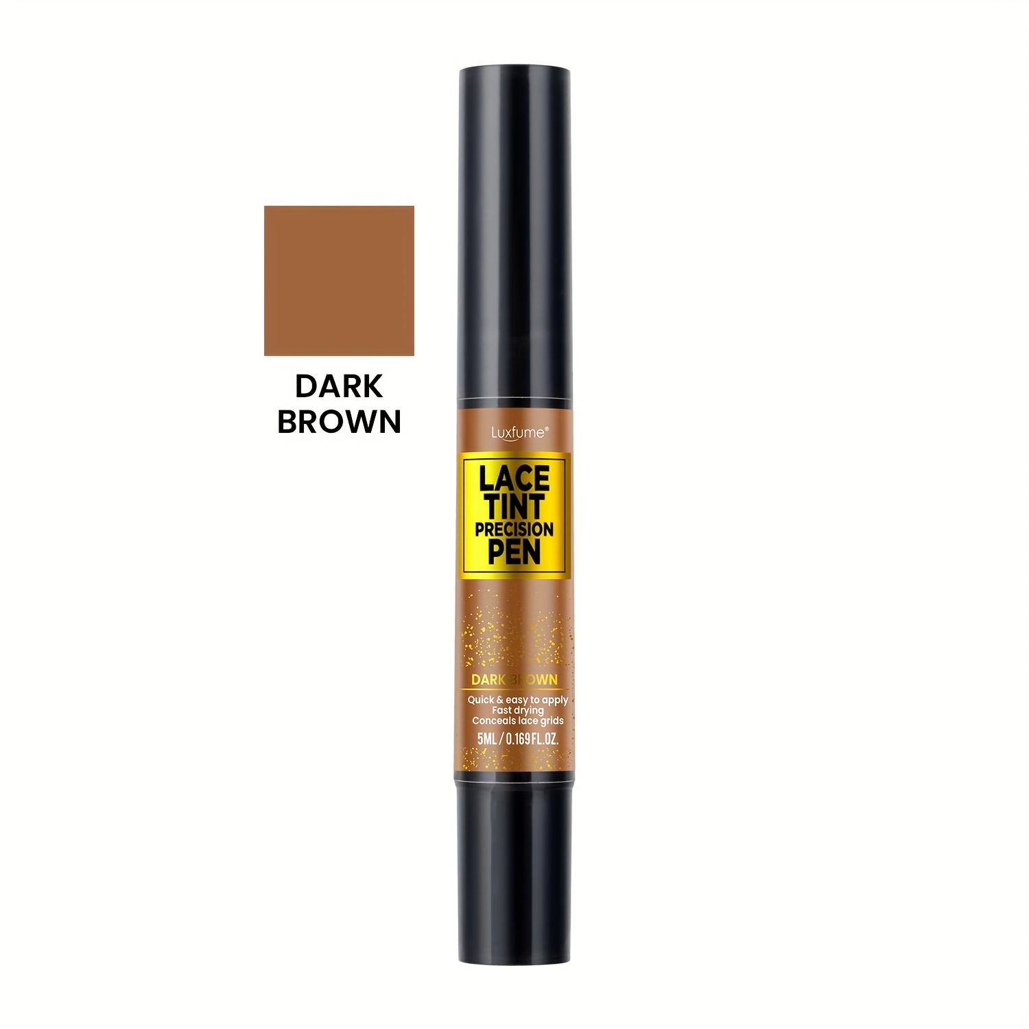 TEMU Liyue Lace Tint Pen Waterproof And Sweatproof Hair Coloring Pen For Wigs - Long-lasting Sulfate-free Formula For Plastic/chemical Dyeing/ Hair - Styling