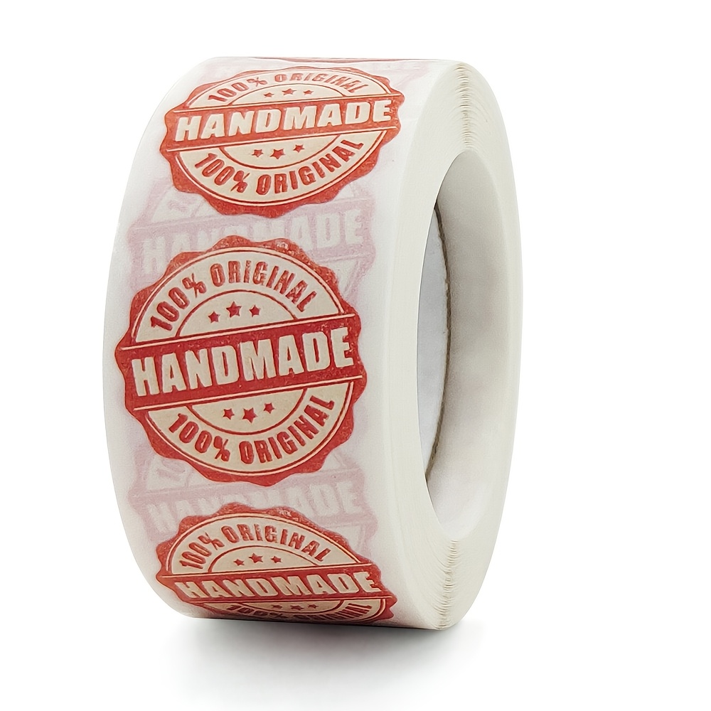 500pcs/roll Round Cake Handmade Stickers Decorative Stationery Gift Wrapping Floral Envelope Sealing Self Adhesive Stickers
