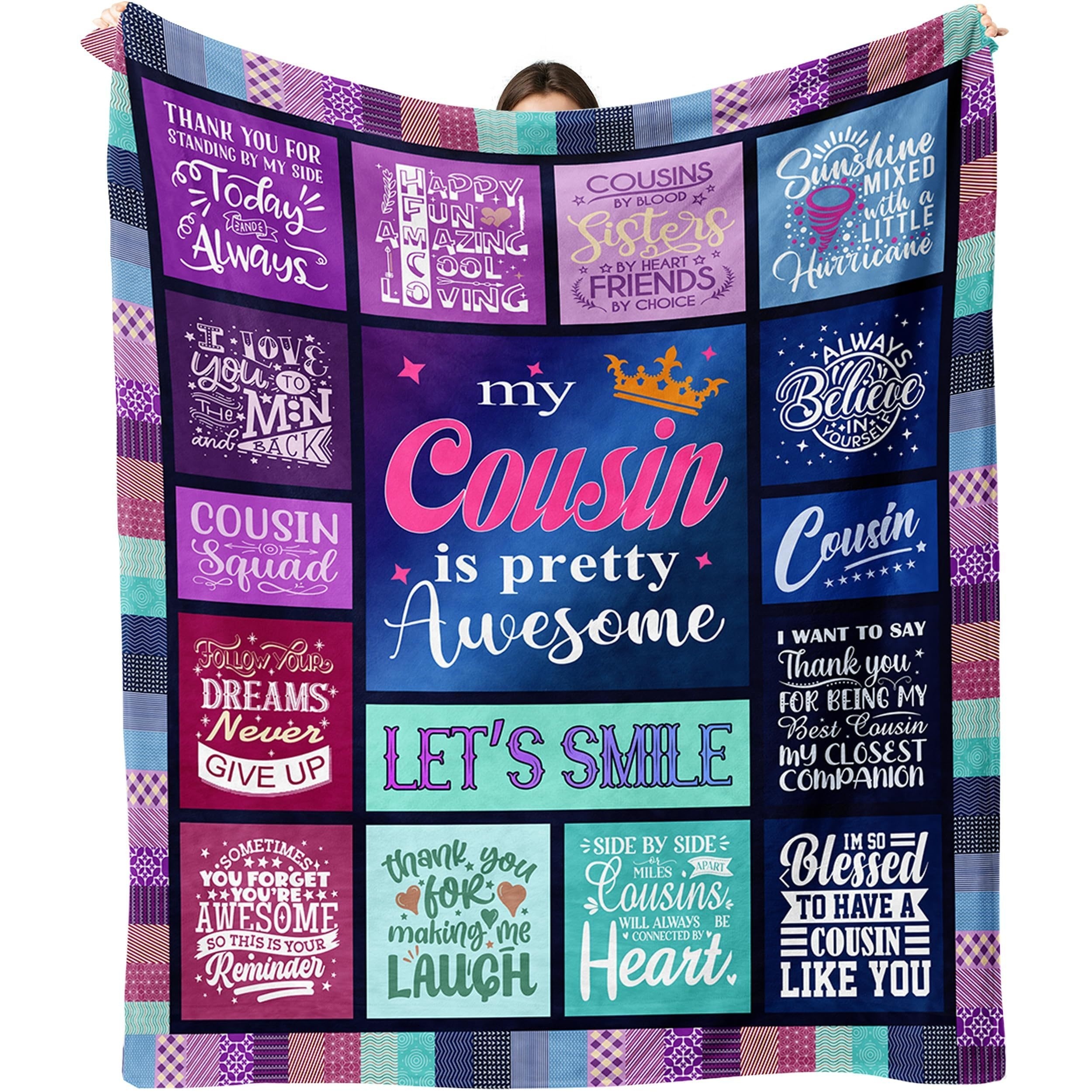 

1pc Fleece Blanket For - , , , , Multipurpose, Polyester, For Birthdays & Christmas