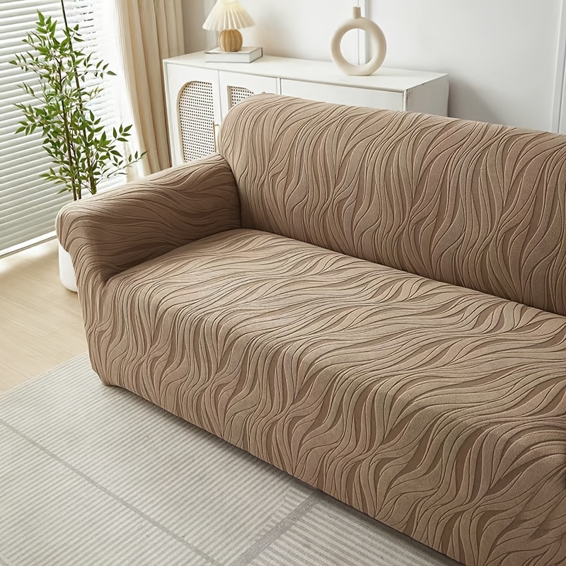 TEMU Housse de Canapé en Tissu Élastique à Motif