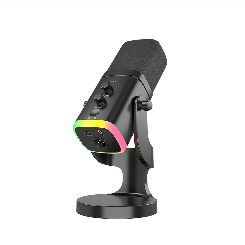 yu8 black usb xlr dynamic pc gaming microphone - Temu United Arab