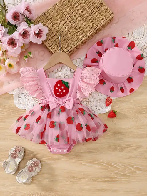 strawberry baby dress sold on Temu United States strawberry baby dress sold on Temu United States