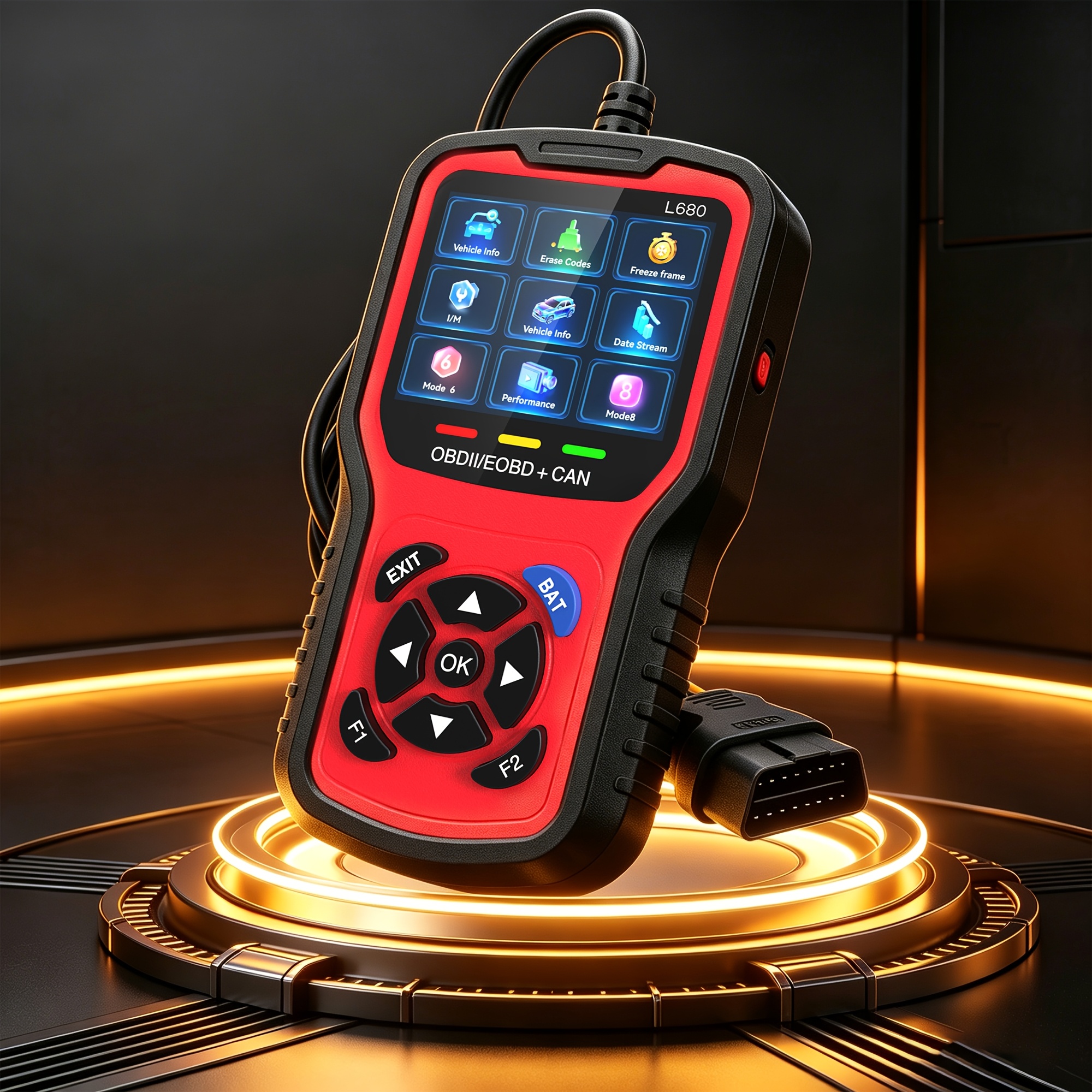 TEMU Scanner Professionnel, Outil de Diagnostic Multifonction pour Véhicule, Détecteur de Pannes de Moteur Automobile, Lecteur de Codes de