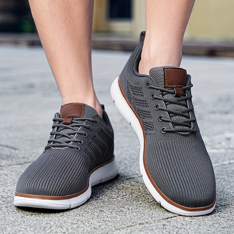 1pair CHTAPPILIAR Men's Breathable Mesh Casual Sneakers, Solid Color Low Top Lace-Up Shoes with EVA Sole and Fabric Insole for Daily Wear - Spring/Summer Collection