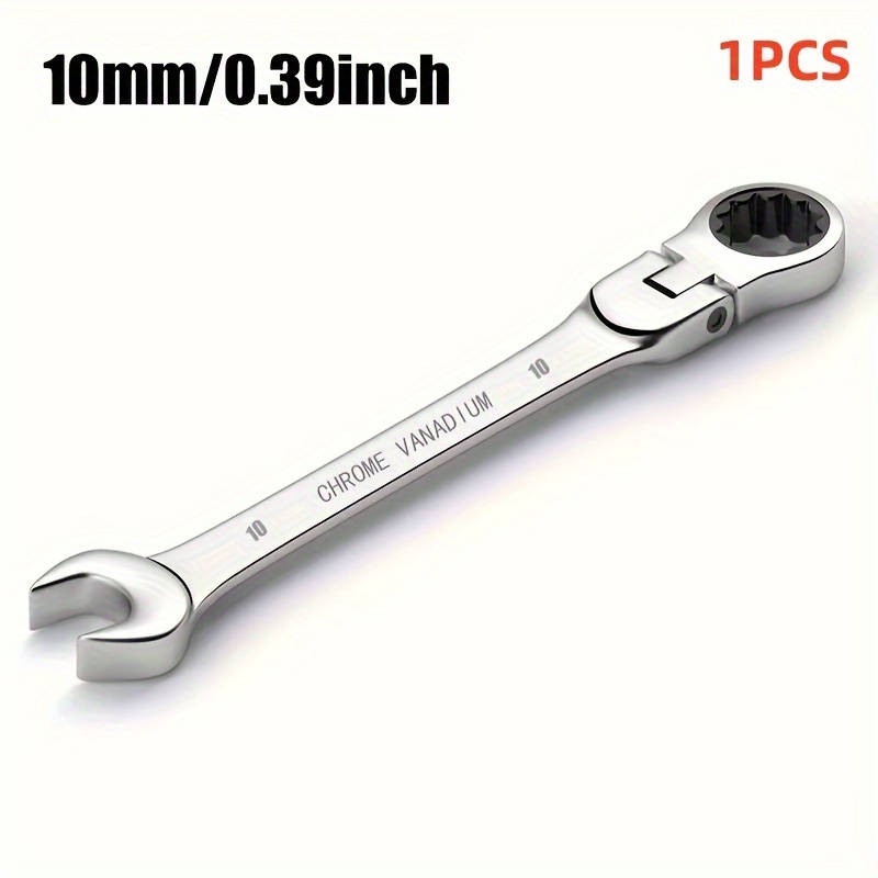 TEMU 1/12pcs Adjustable Ratchet Wrench Kit - Steel, Manual , No Required, Combination End Wrench Kit With High And Structure For Various Tasks