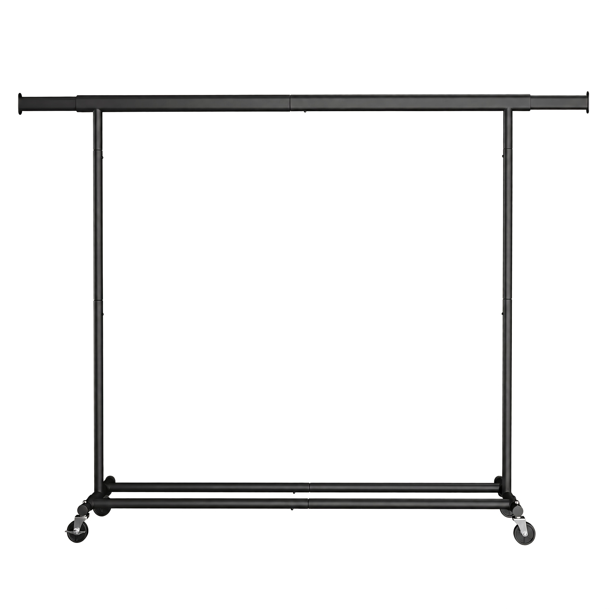 TEMU Perchero, barra para ropa extensible de resistencia con ruedas, (160-200) x 45 x 161.5 cm, , tendederos