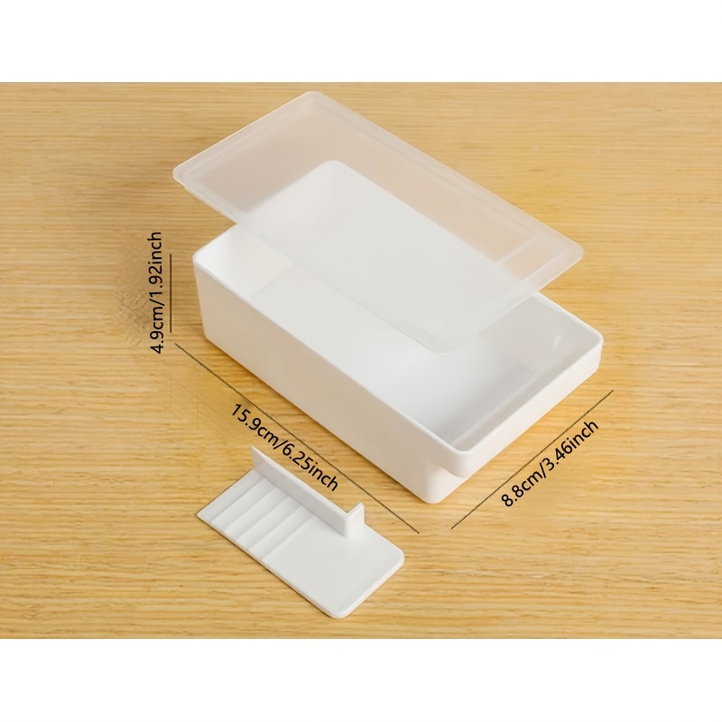 TEMU 1 Boîte de stockage quantitatif pour , avec trancheuse à règle et couvercle scellé, séparateur de de type presse, récipient de conservation pour